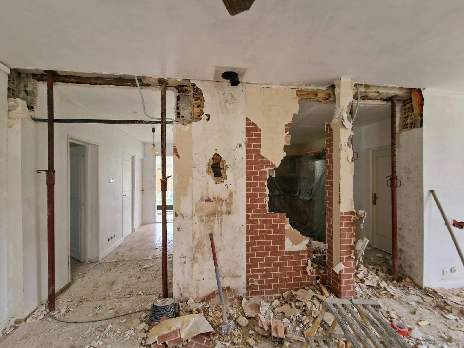 mur porteur démoli