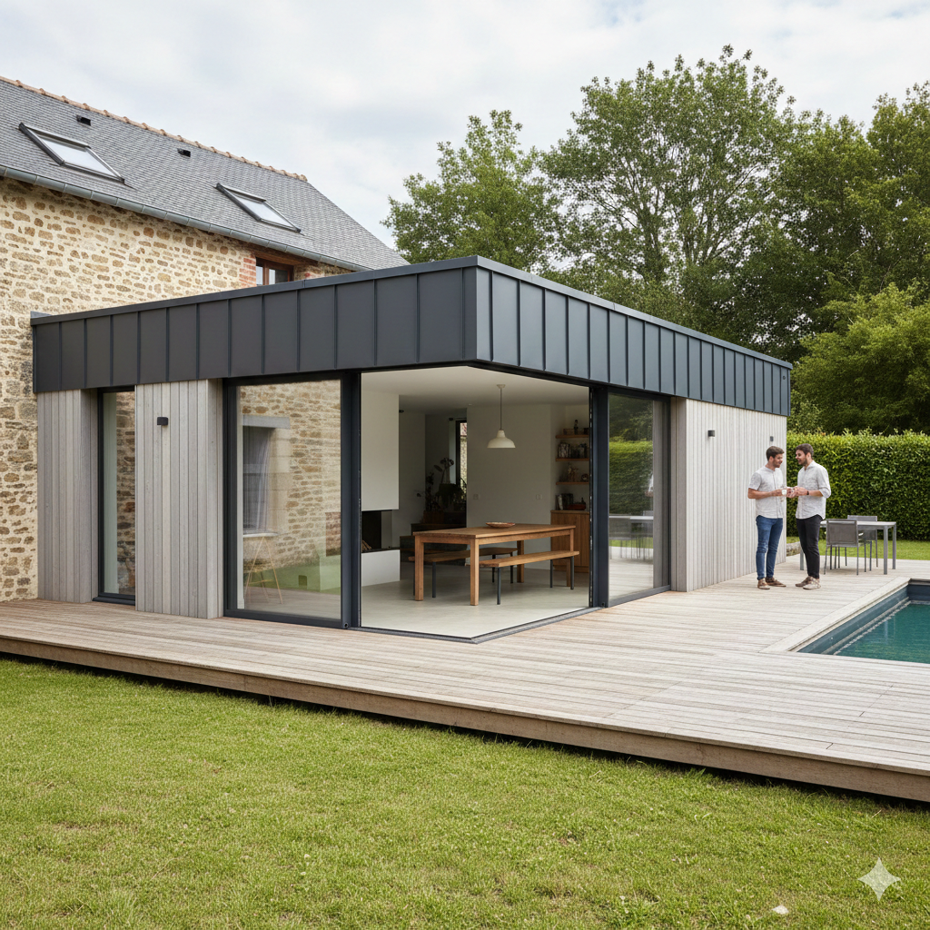 Exemple de devis : prix extension 40m²