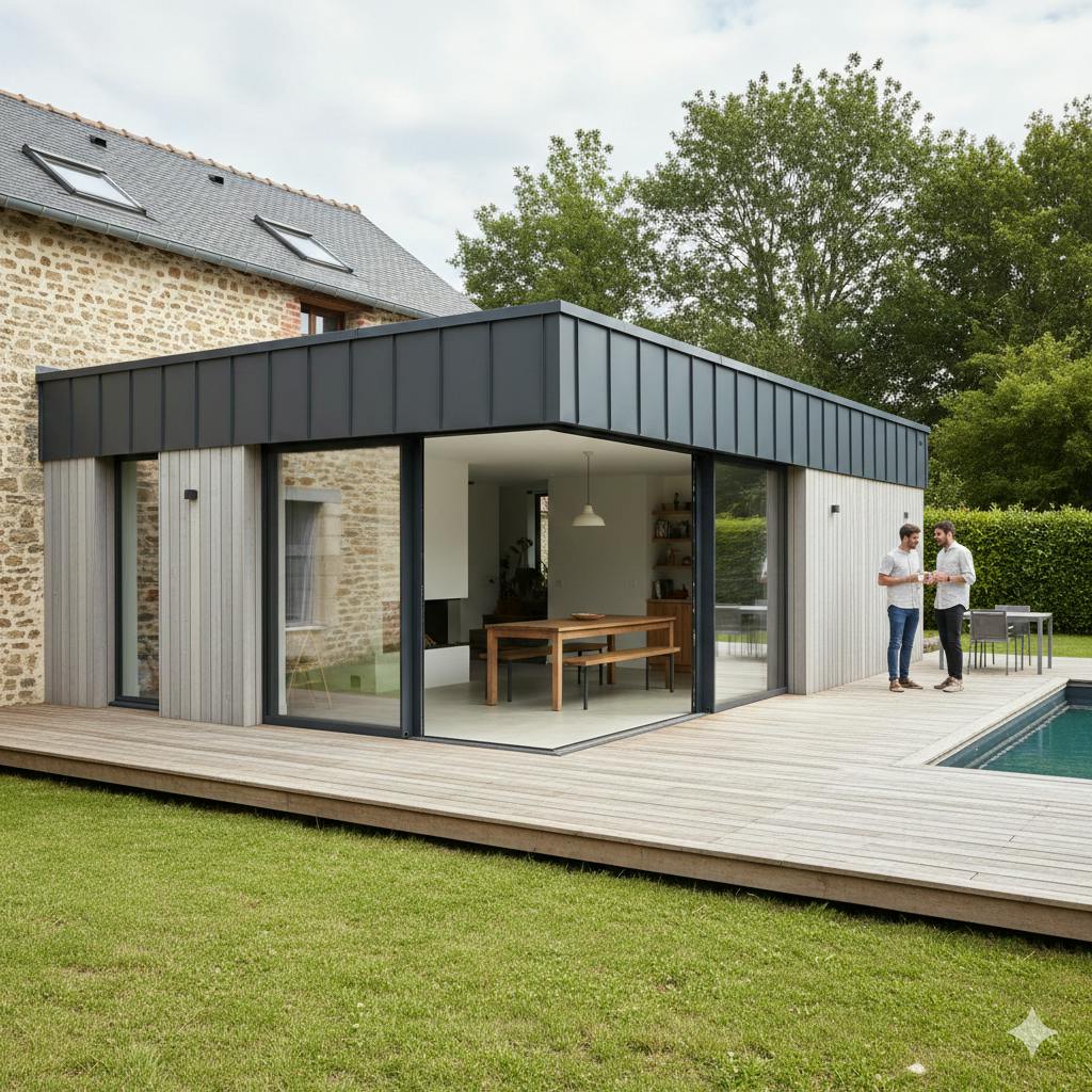 extension maison 40m²