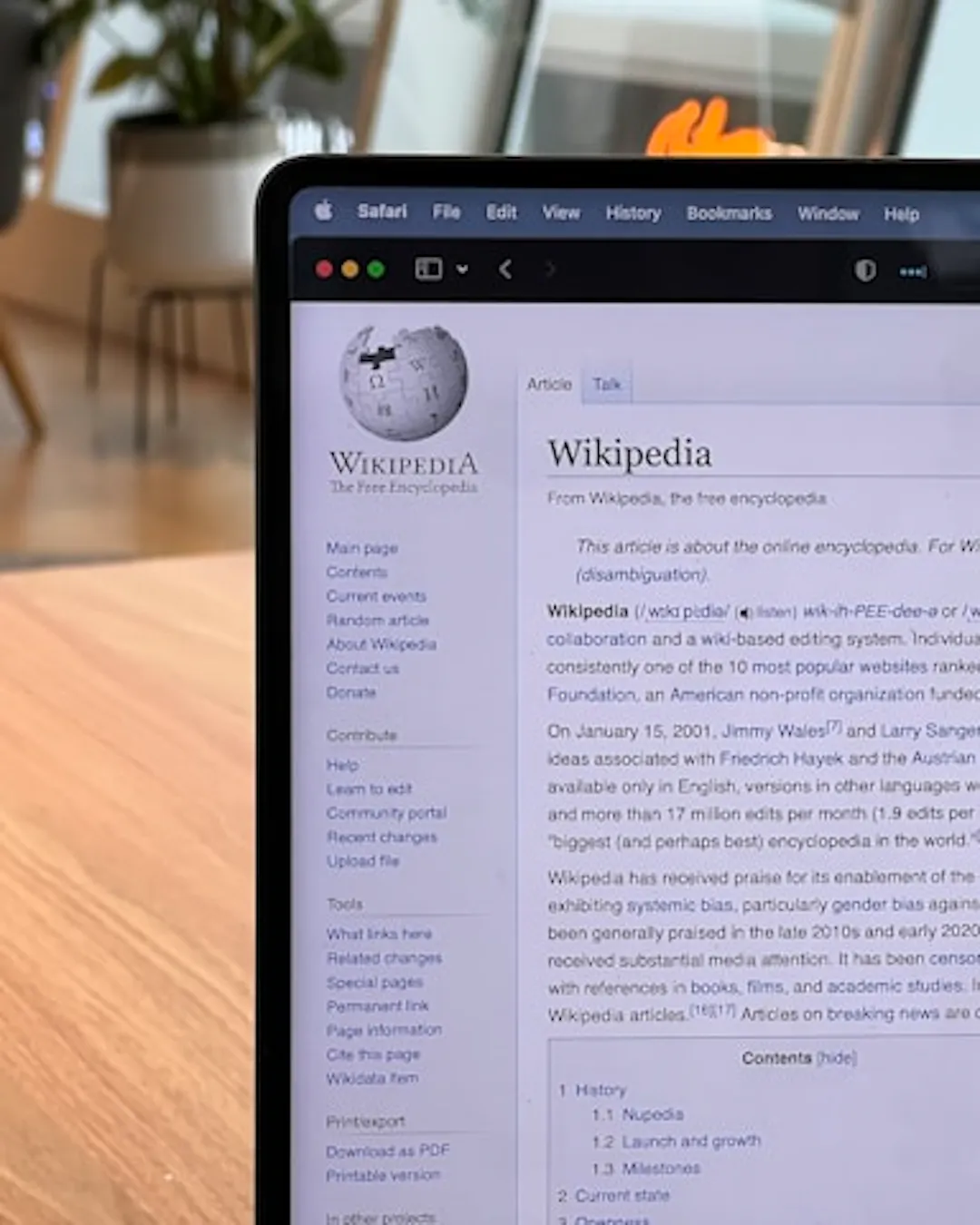 Page Wikipédia hemea