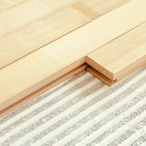 Pose de parquet collé
