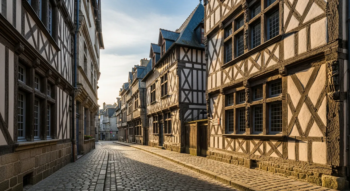 Maisons à colombages médiévales du centre historique de Vannes, Morbihan