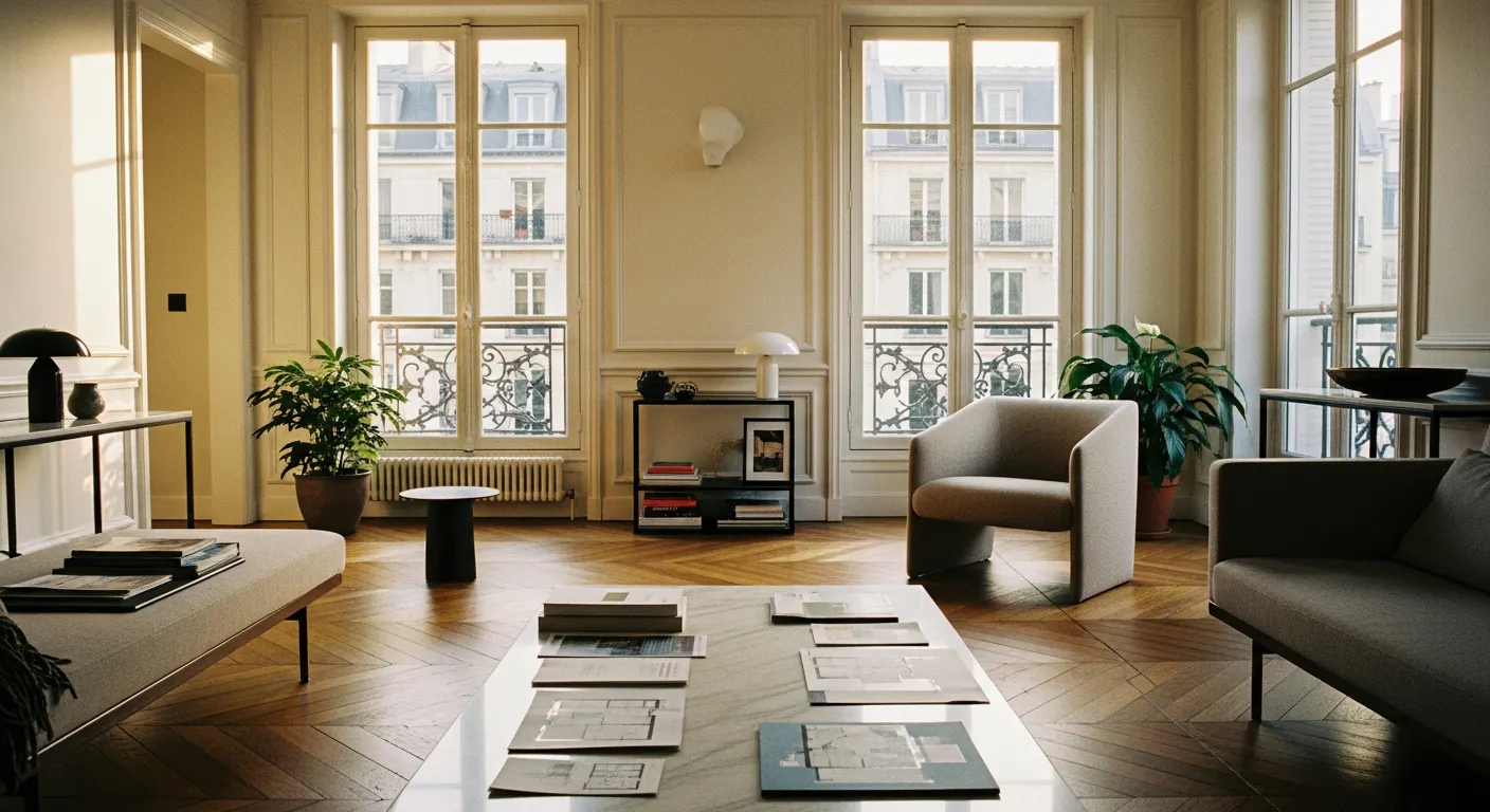 Plans et documents pour trouver un appartement à rénover à Paris