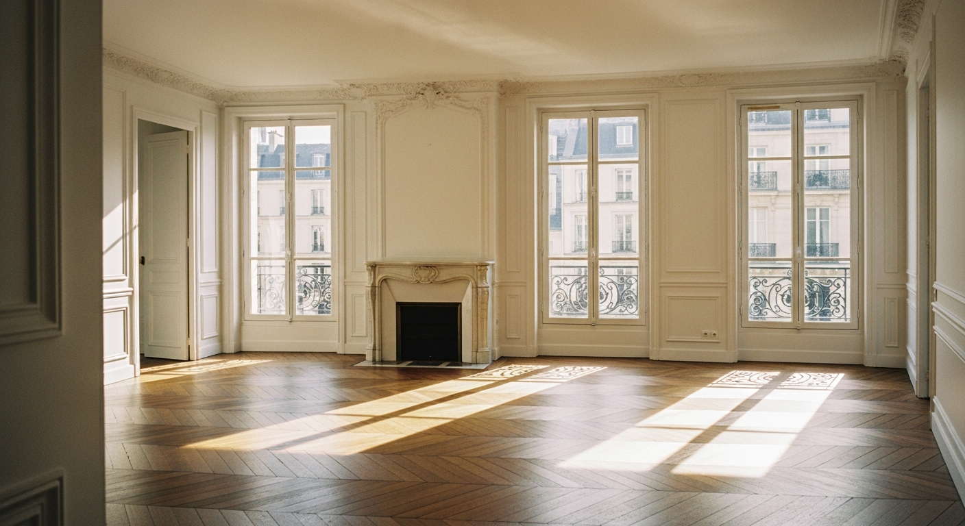 Appartement vide à louer pour location nue et revenus fonciers