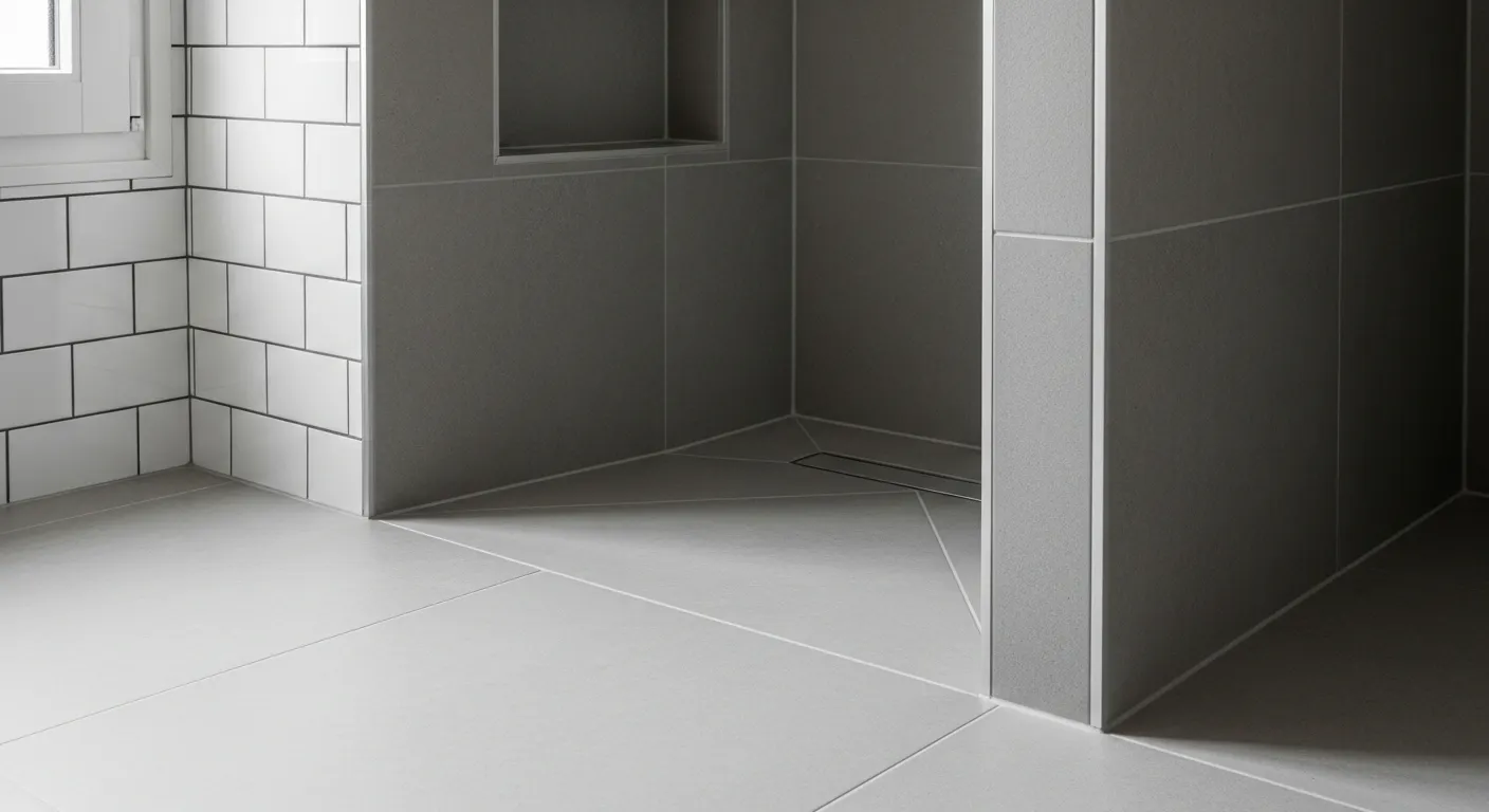 Comparaison carreaux de métro vs grands formats dans une salle de bain rénovée