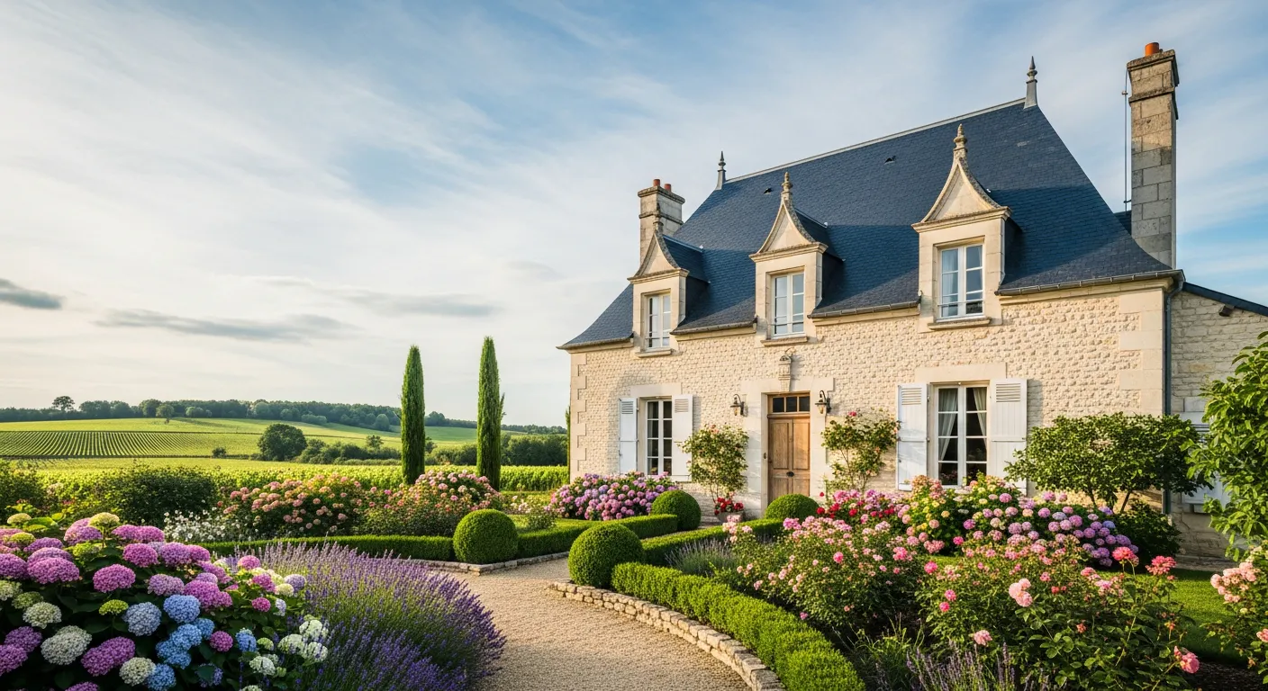 Maison en tuffeau rénovée en Centre-Val-de-Loire