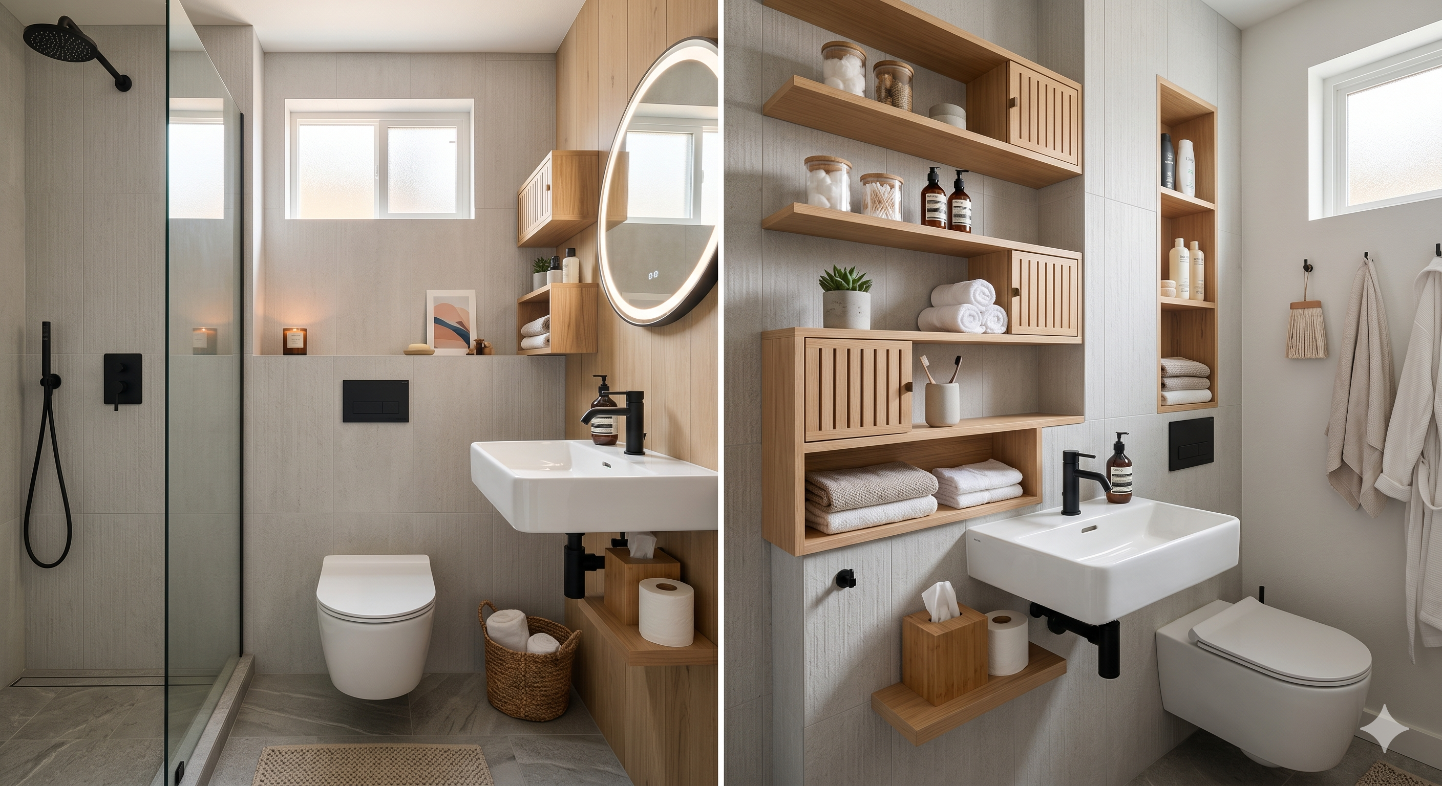 Salle de bain optimisée 