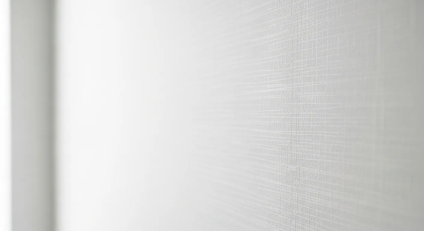 Voile de verre fin appliqué sur un mur intérieur lisse