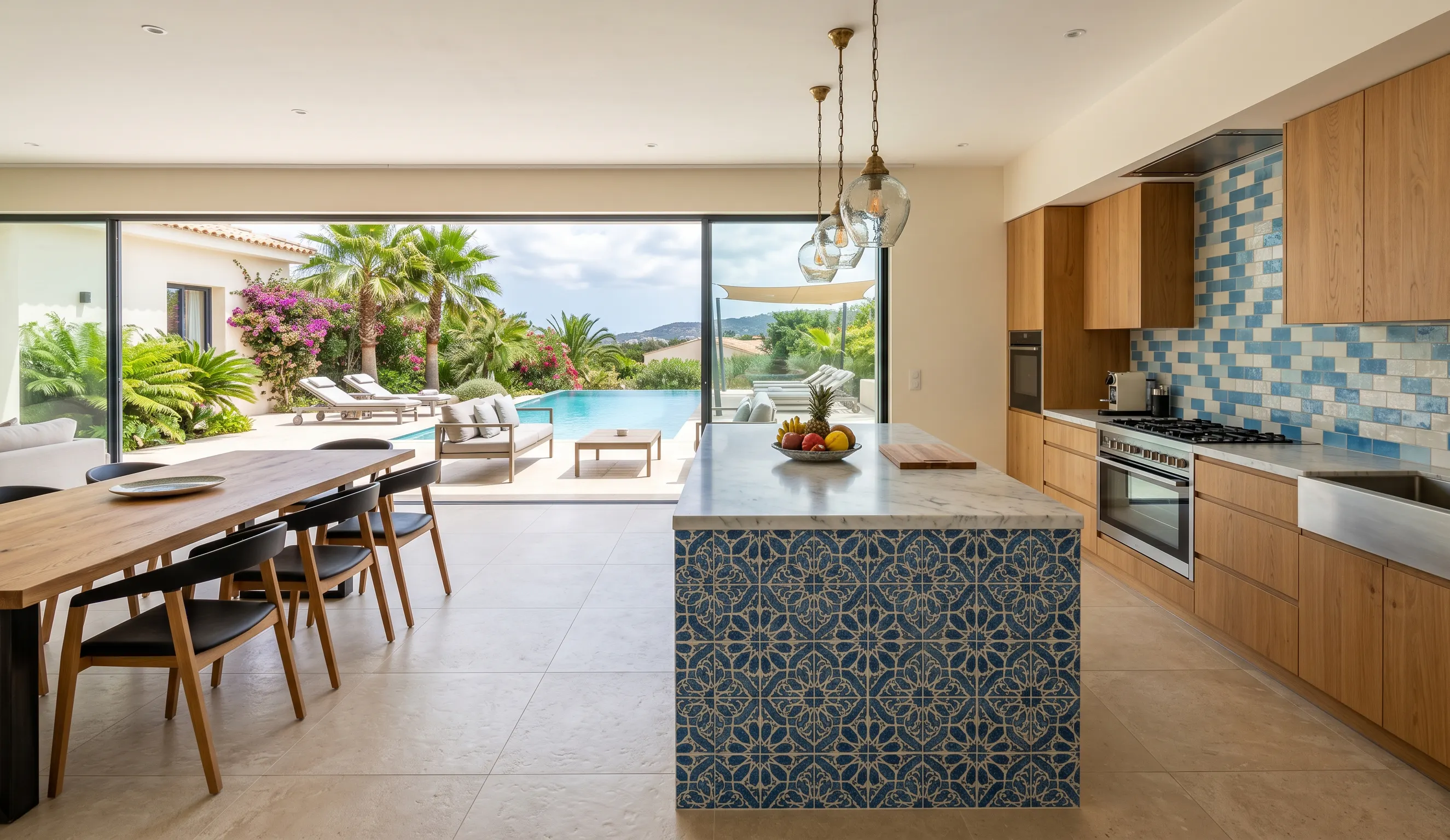 Carrelage mural villa