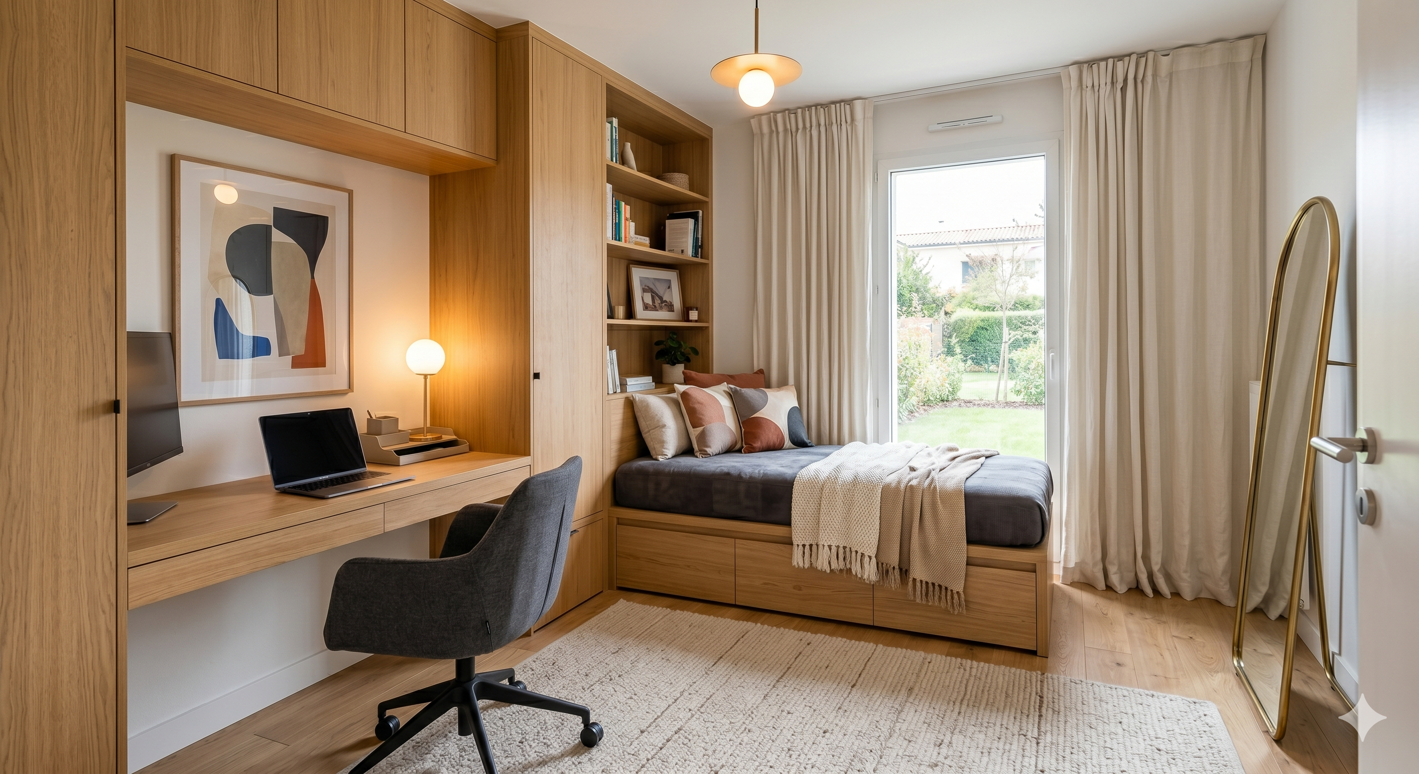 chambre d'amis bureau 