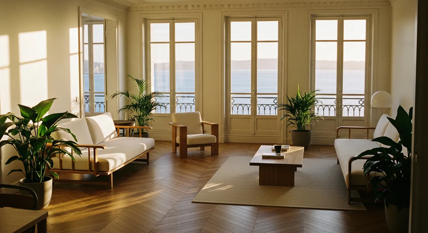 Architecte d'intérieur Marseille - appartement lumineux vue mer