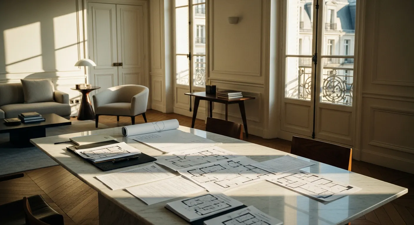Documents de division immobilière et plans d'appartement pour vente à la découpe
