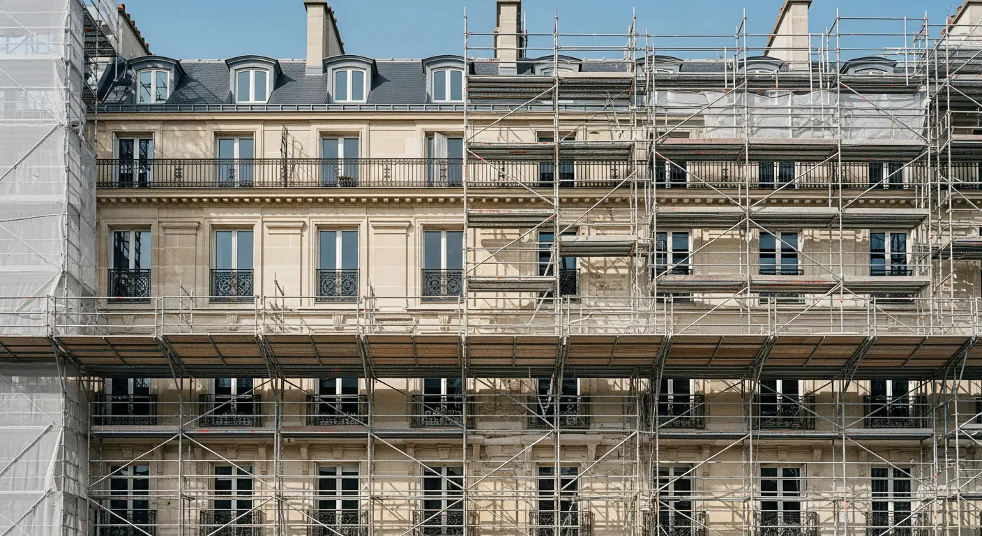Réhabilitation lourde d'un immeuble haussmannien à Paris