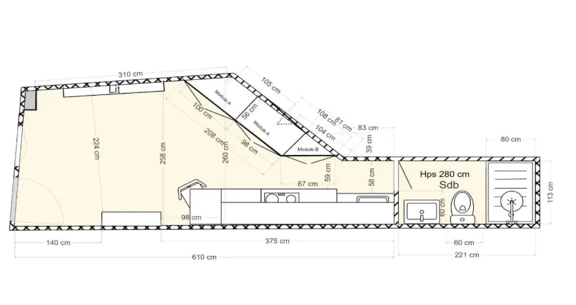 Plan magnien rénovation studio
