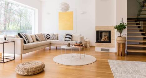 Parquet dans une pièce à vivre
