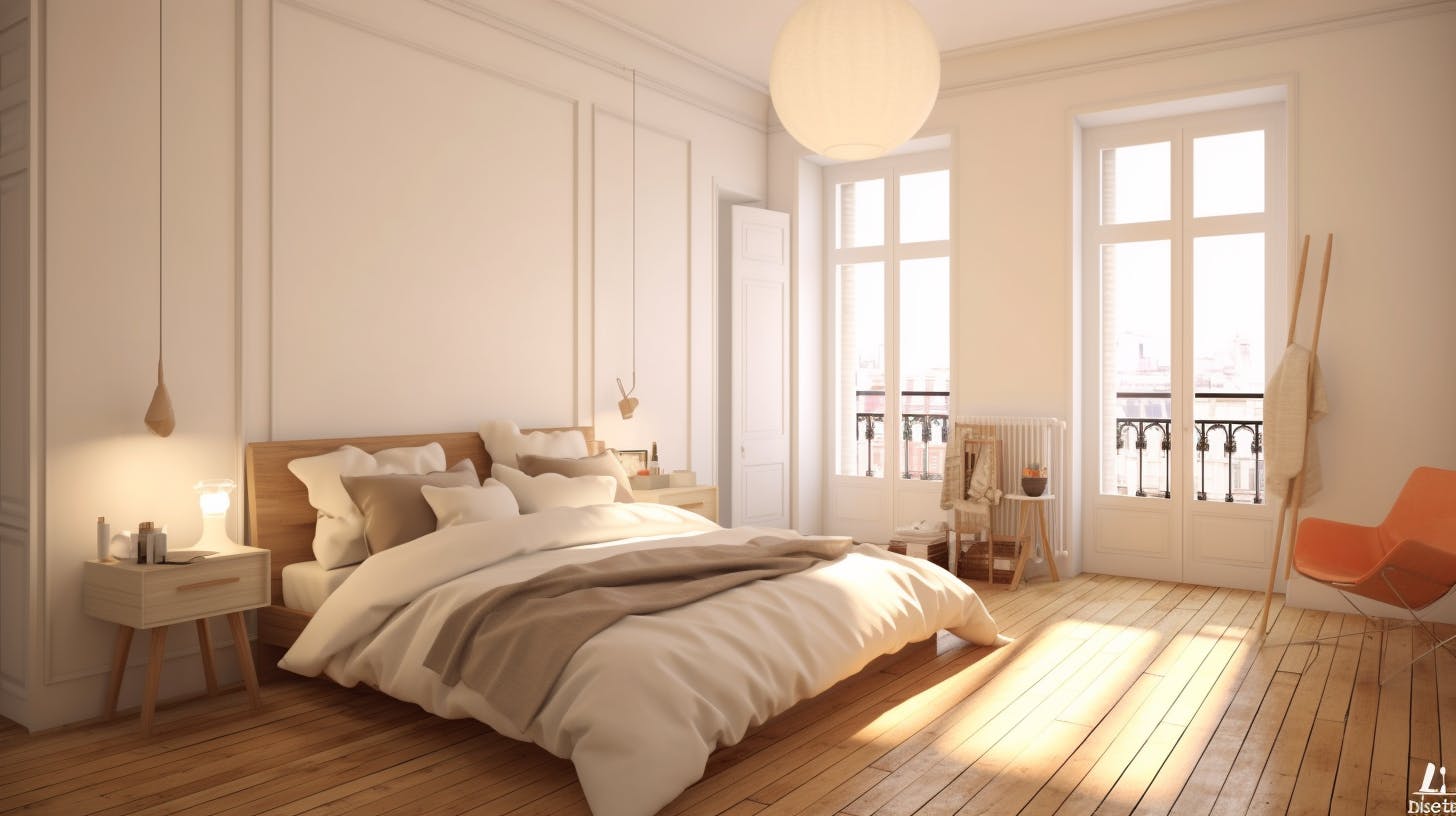 chambre parentale parquet massif.