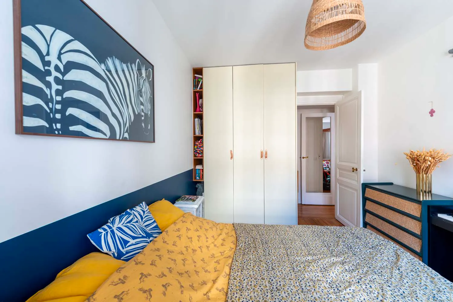 Rénovation appartement 63 m² chambre avec coin piano 3