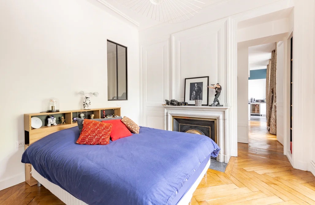 Chambre à coucher rénovée - appartement 120 m² à Lyon