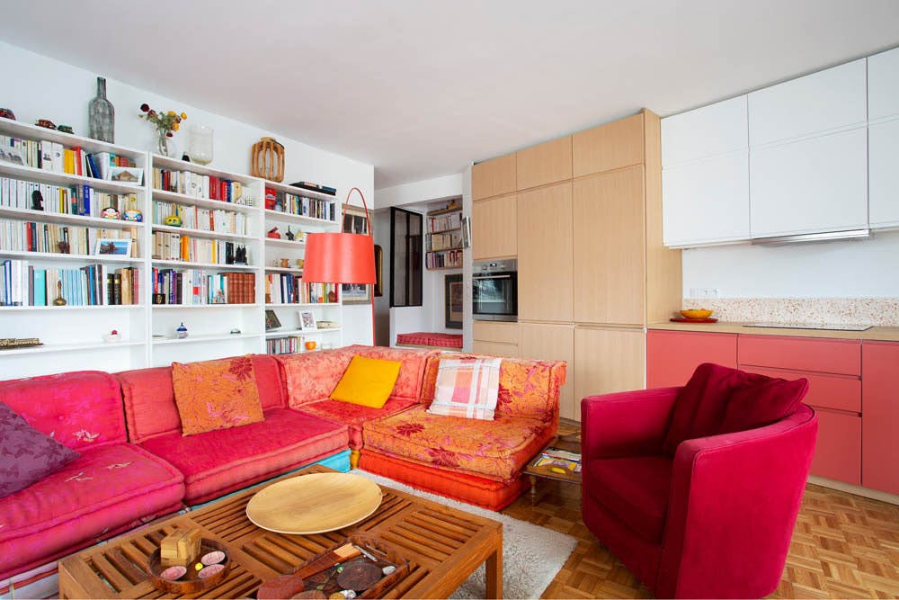 rénovation appartement Paris 13 séjour salon