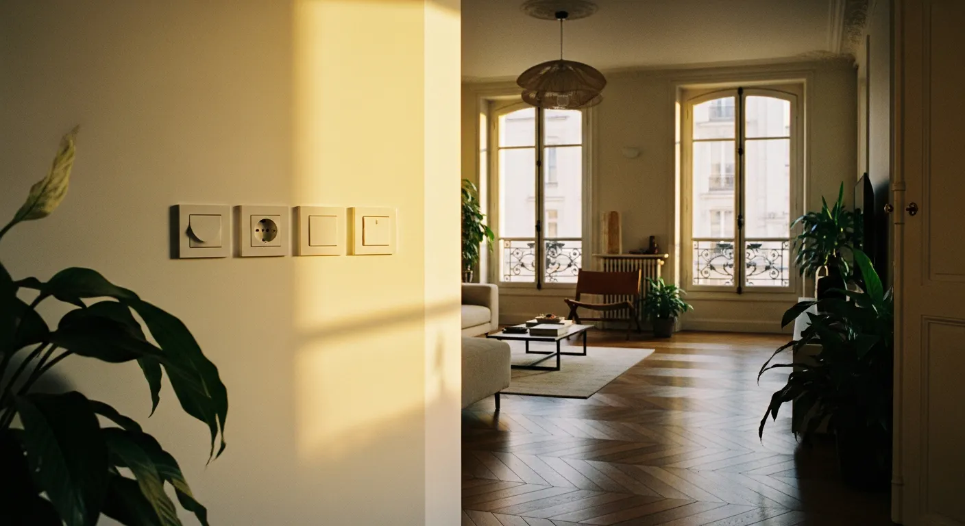 Appartement parisien rénové avec installation électrique moderne
