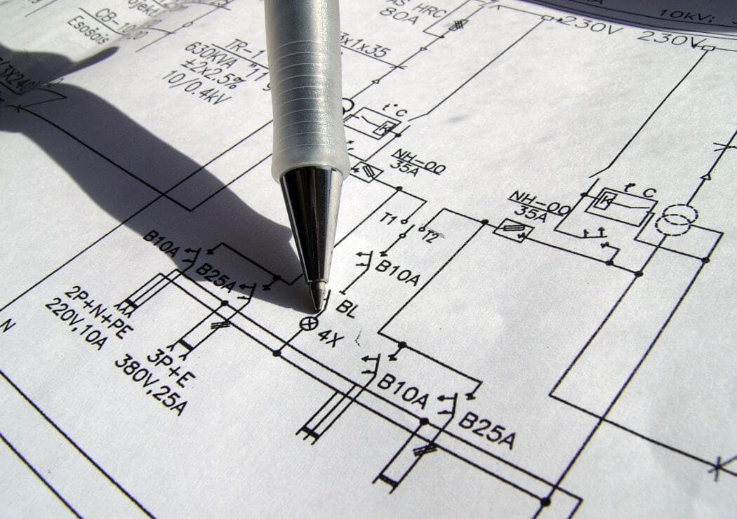 Plan d'une installation électrique