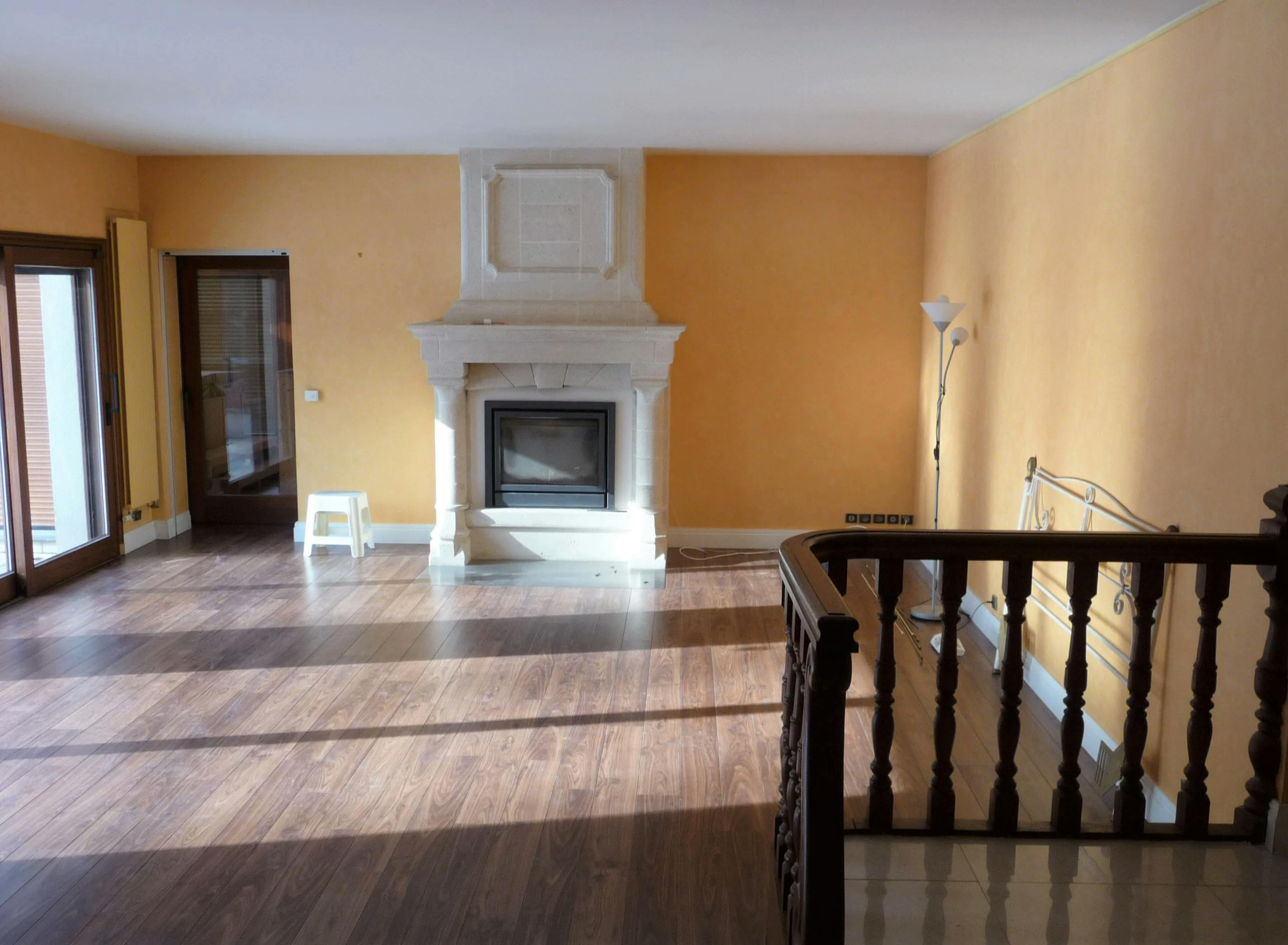 chantier salon avant rénovation
