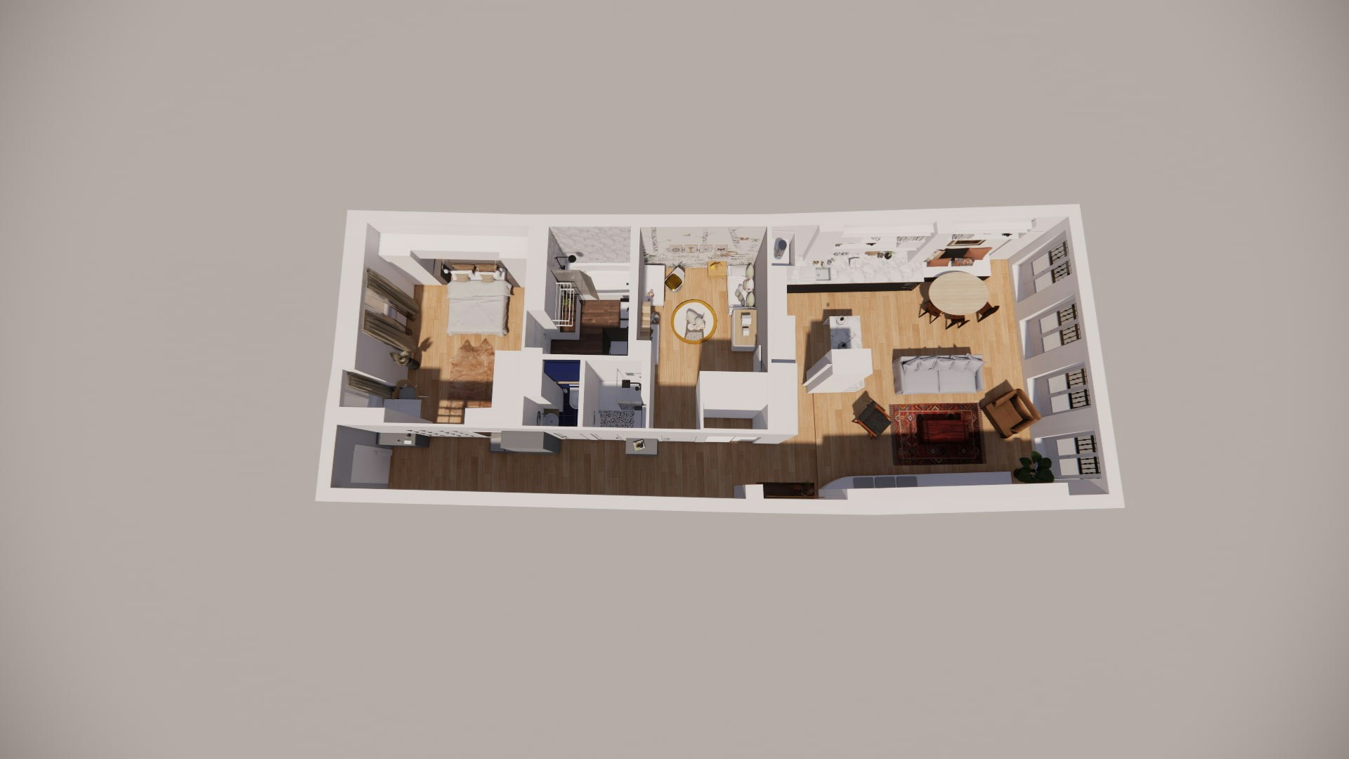 Plan 3D appartement