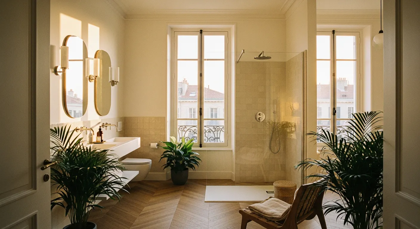 Rénovation de salle de bain moderne près de Nice