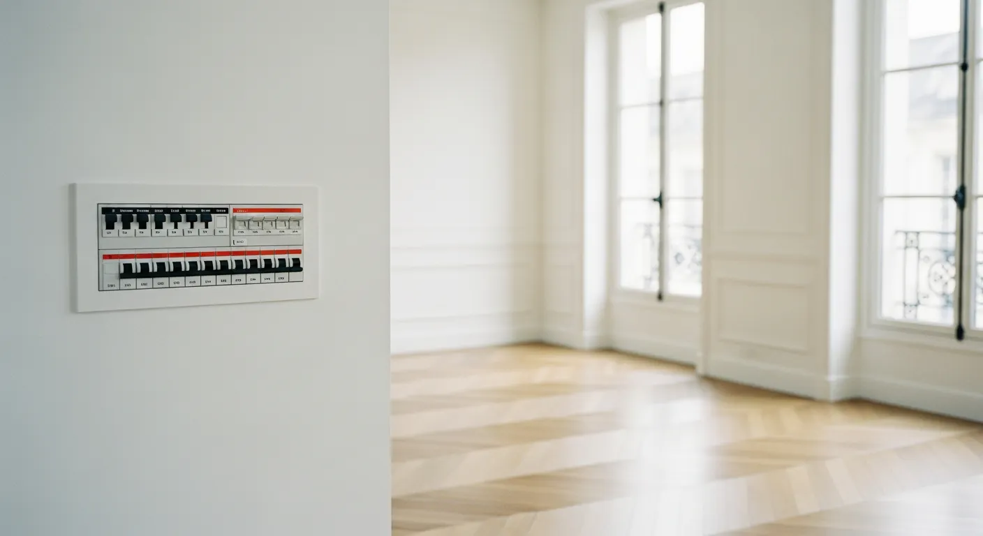 Tableau électrique neuf dans un appartement rénové