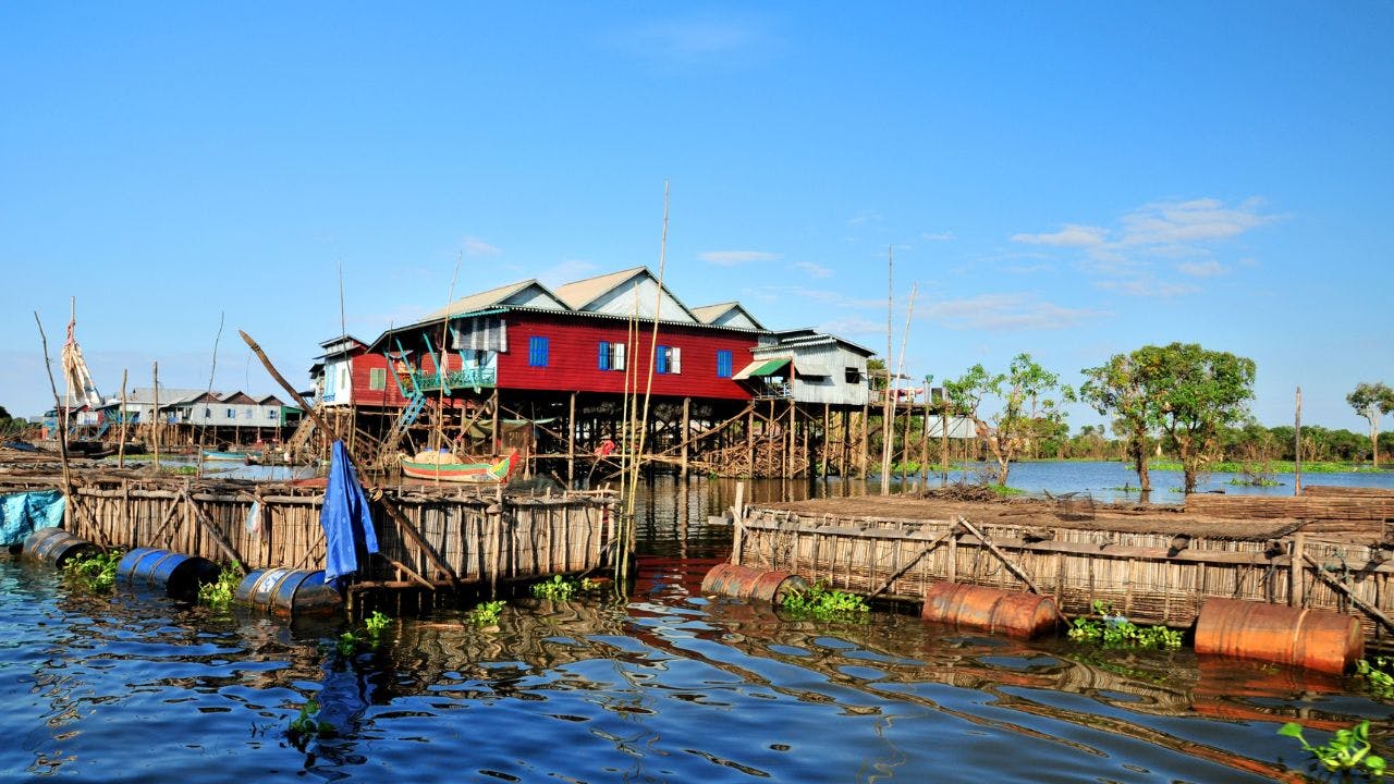 Visit to Floating Villages of Tonle Sap Lak