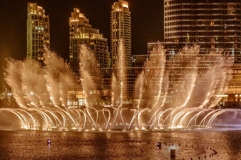 Enjoy the Dubai Fountain Show