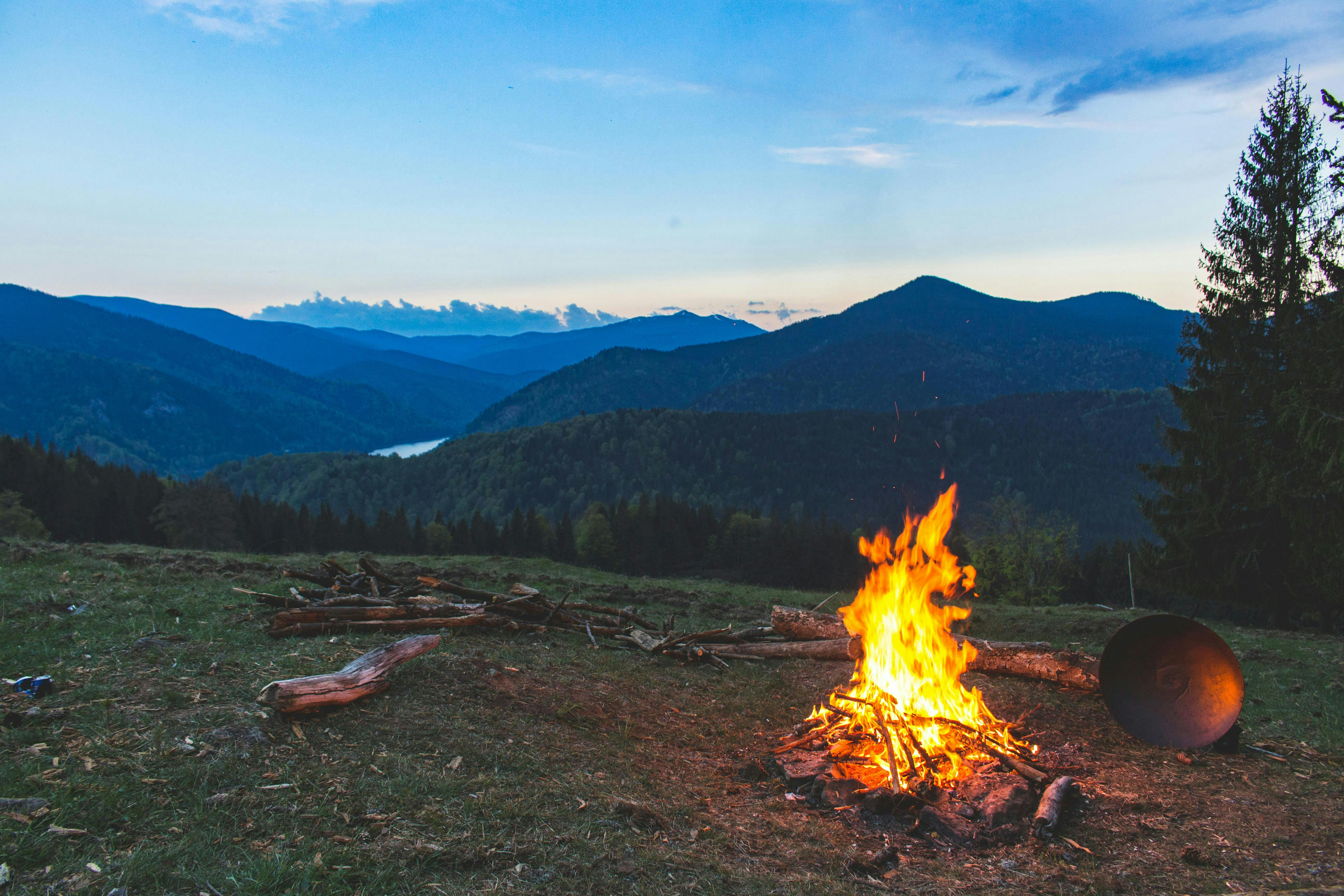 Camping & Bonfire by the Riverside