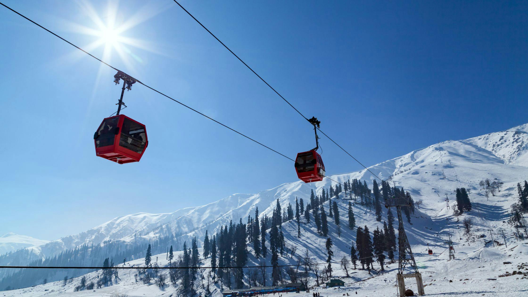 Snowfall in Gulmarg