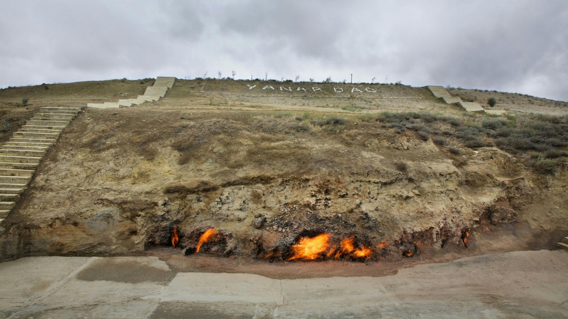 See the Burning Mountain (Yanar Dag)