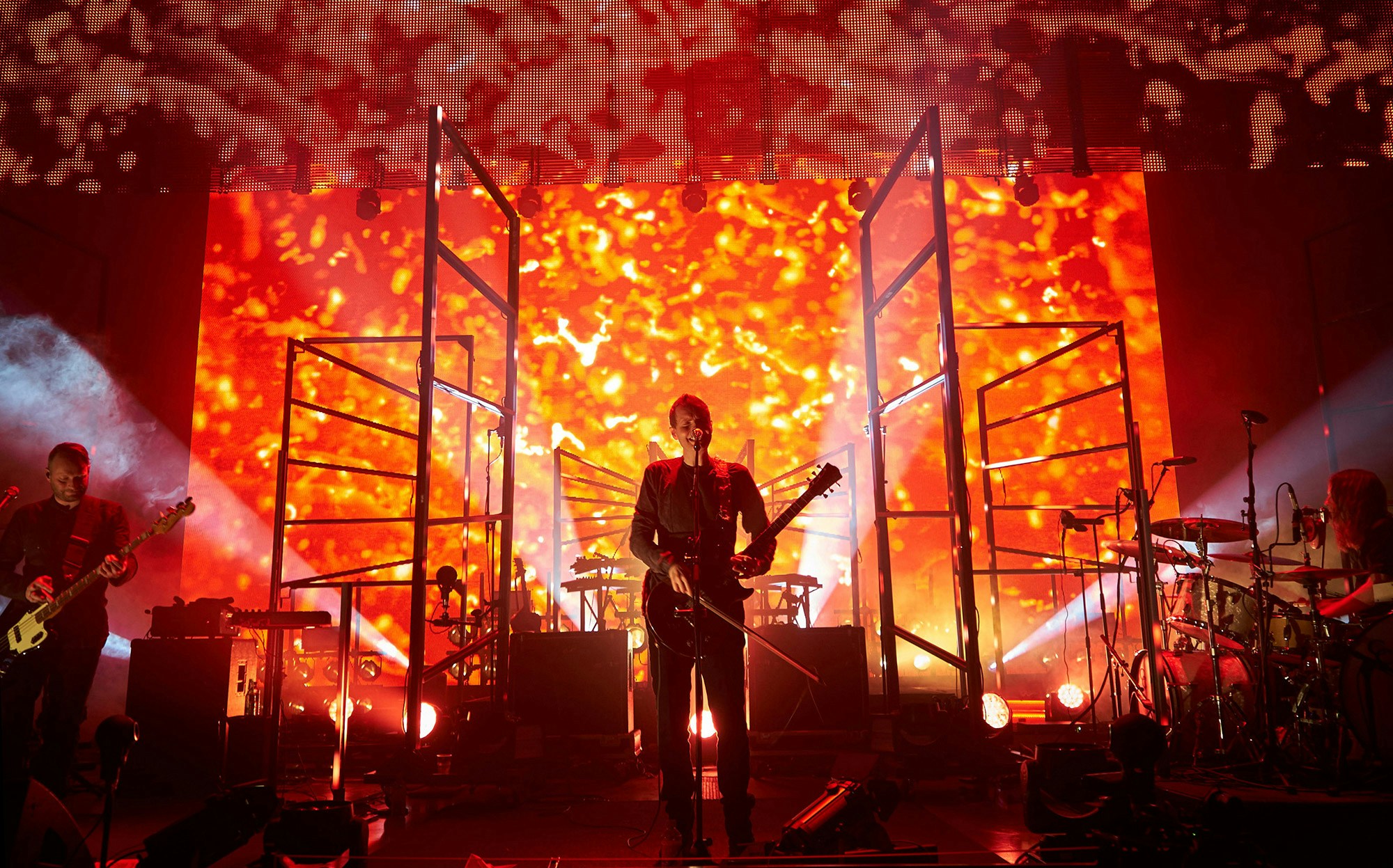 Sigur Ros World Tour lava stage shot