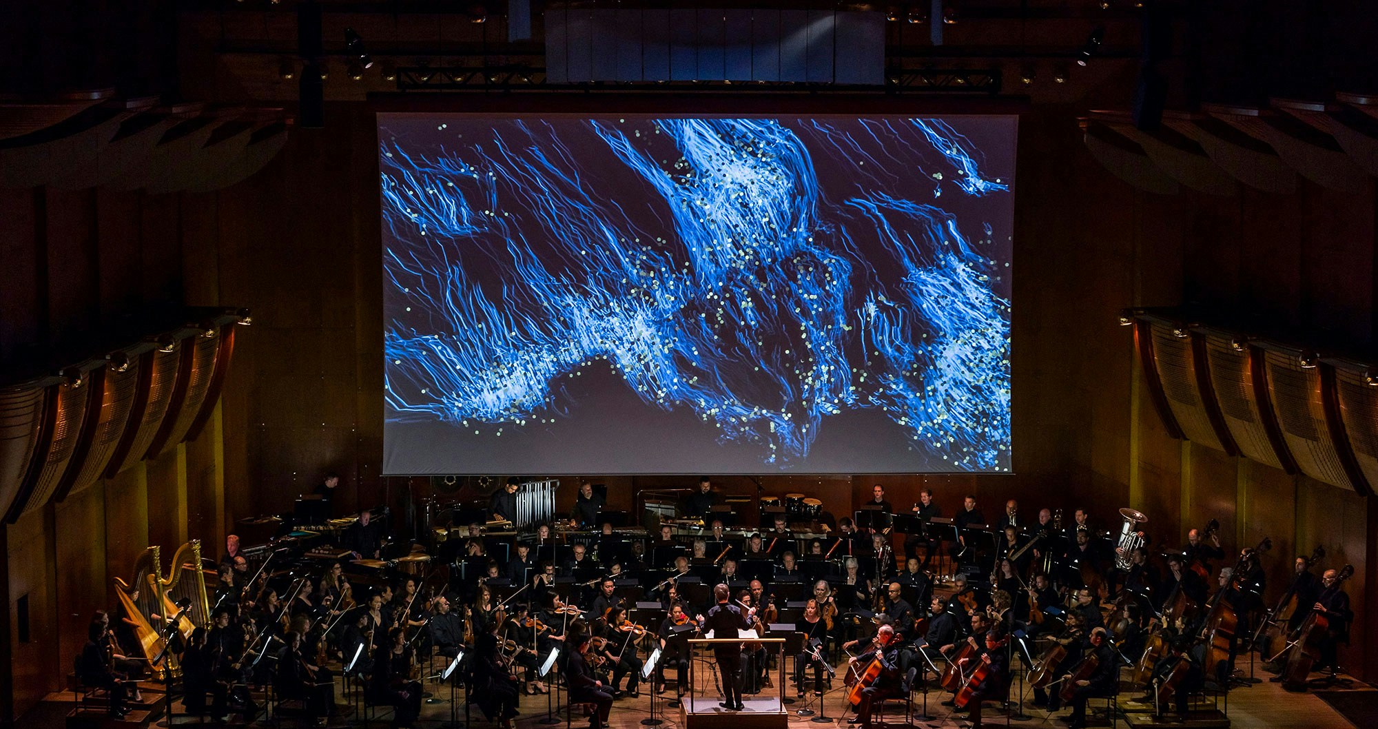 Foreign Bodies New York Philharmonic 2018 blue lines