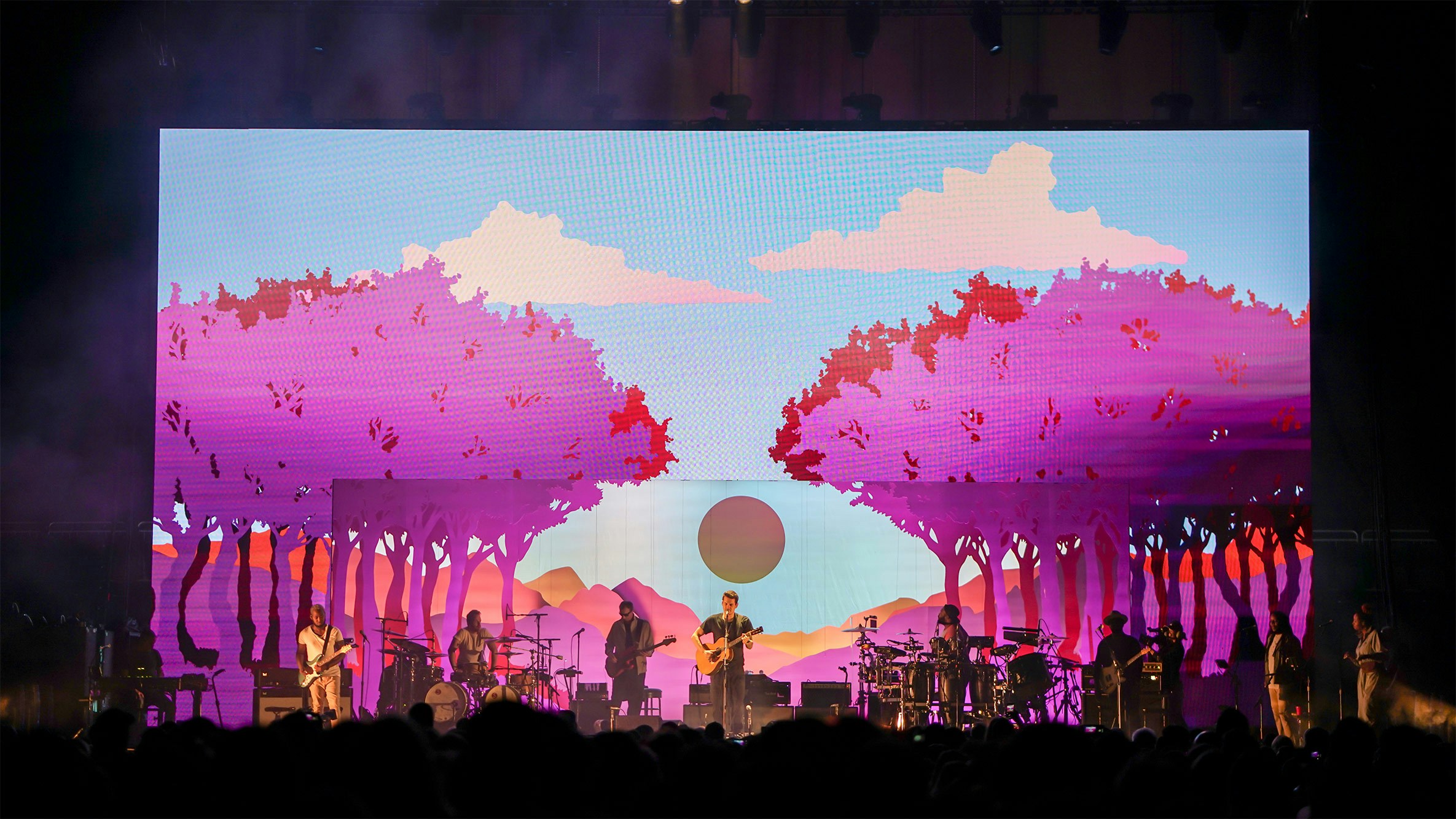 John Mayer World Tour 2019 pink trees