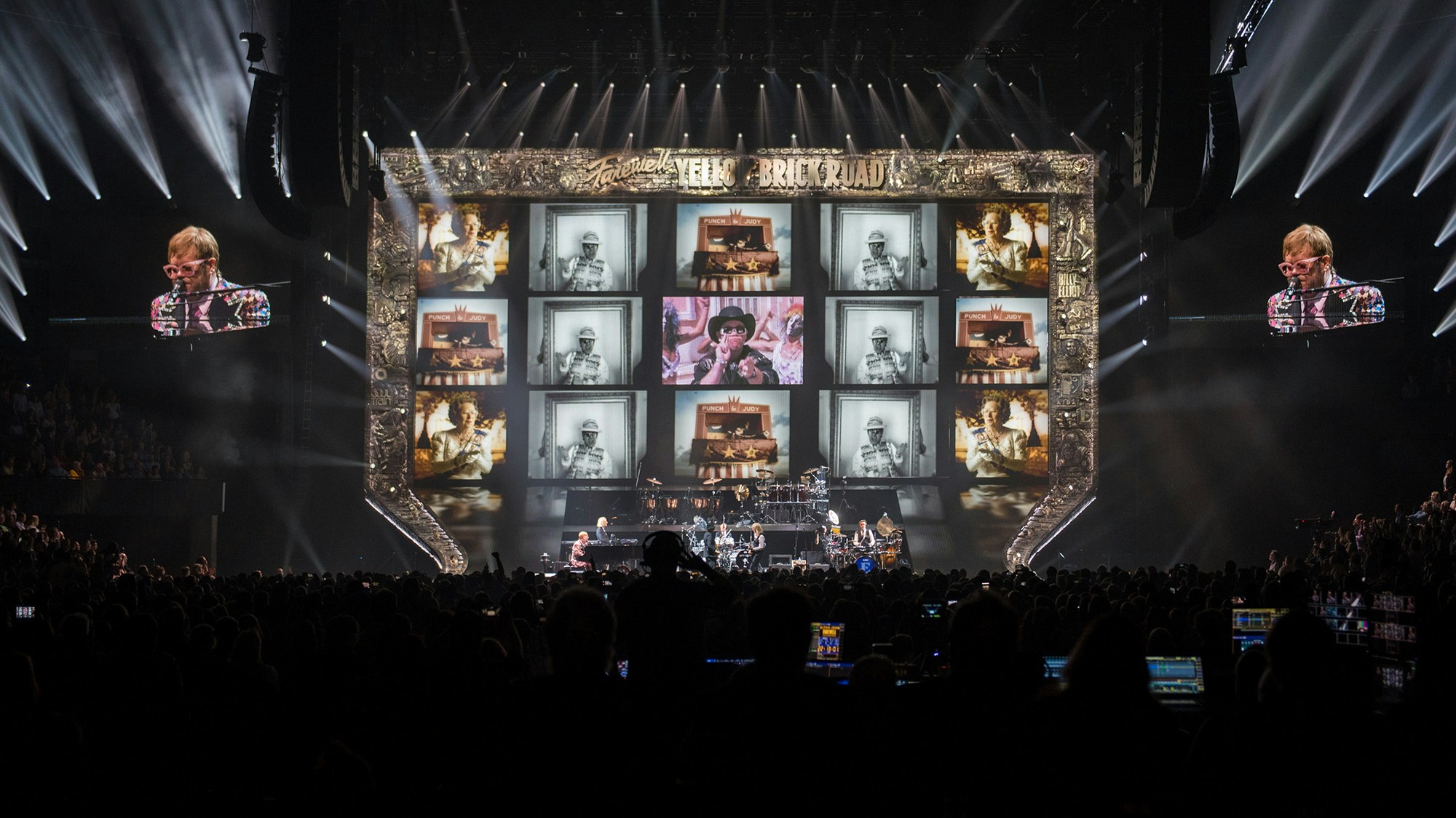 Elton John Farewell Yellow Brick Road Tour stage portraits 