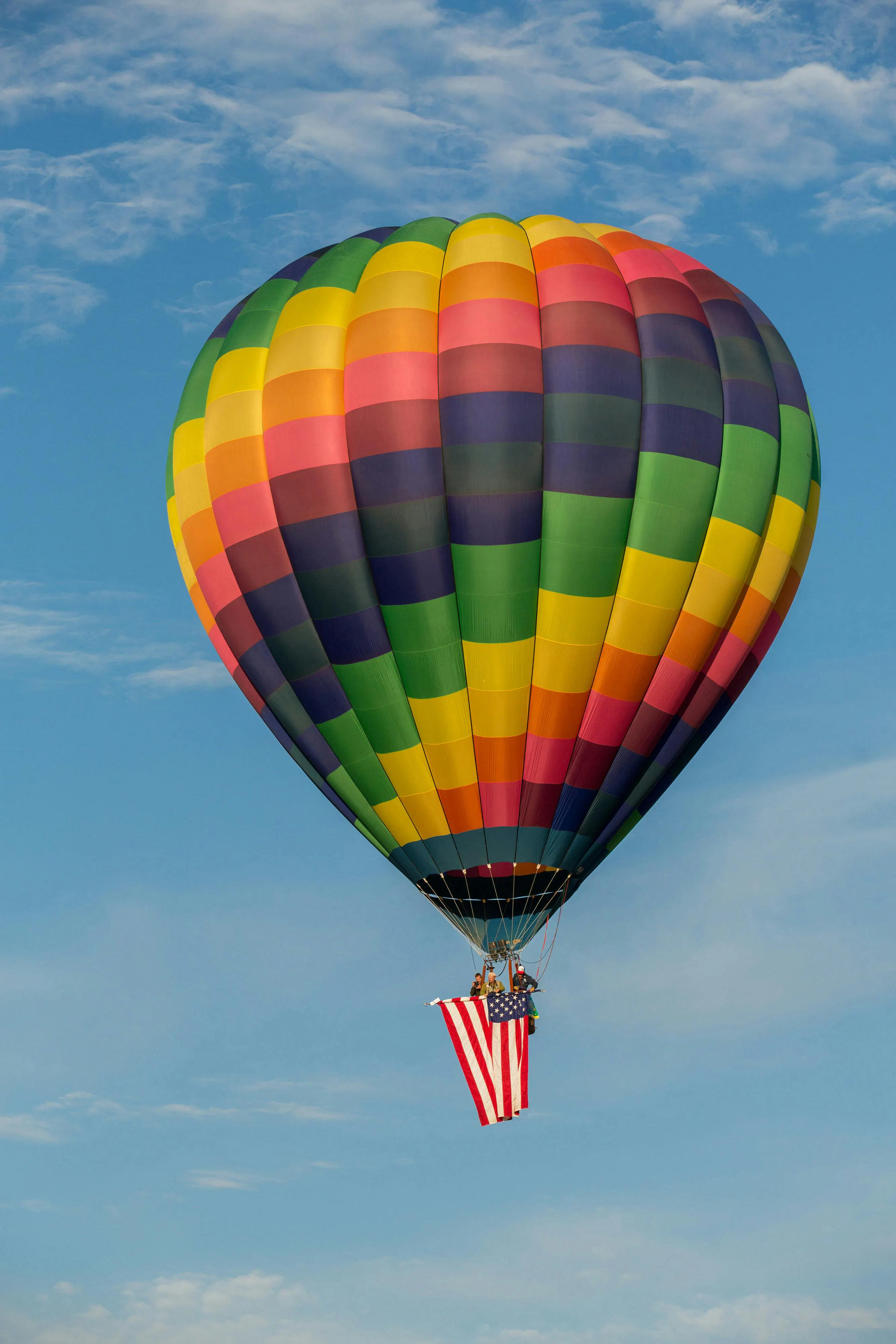 Hot air ballon over Teton Valley, Idaho
