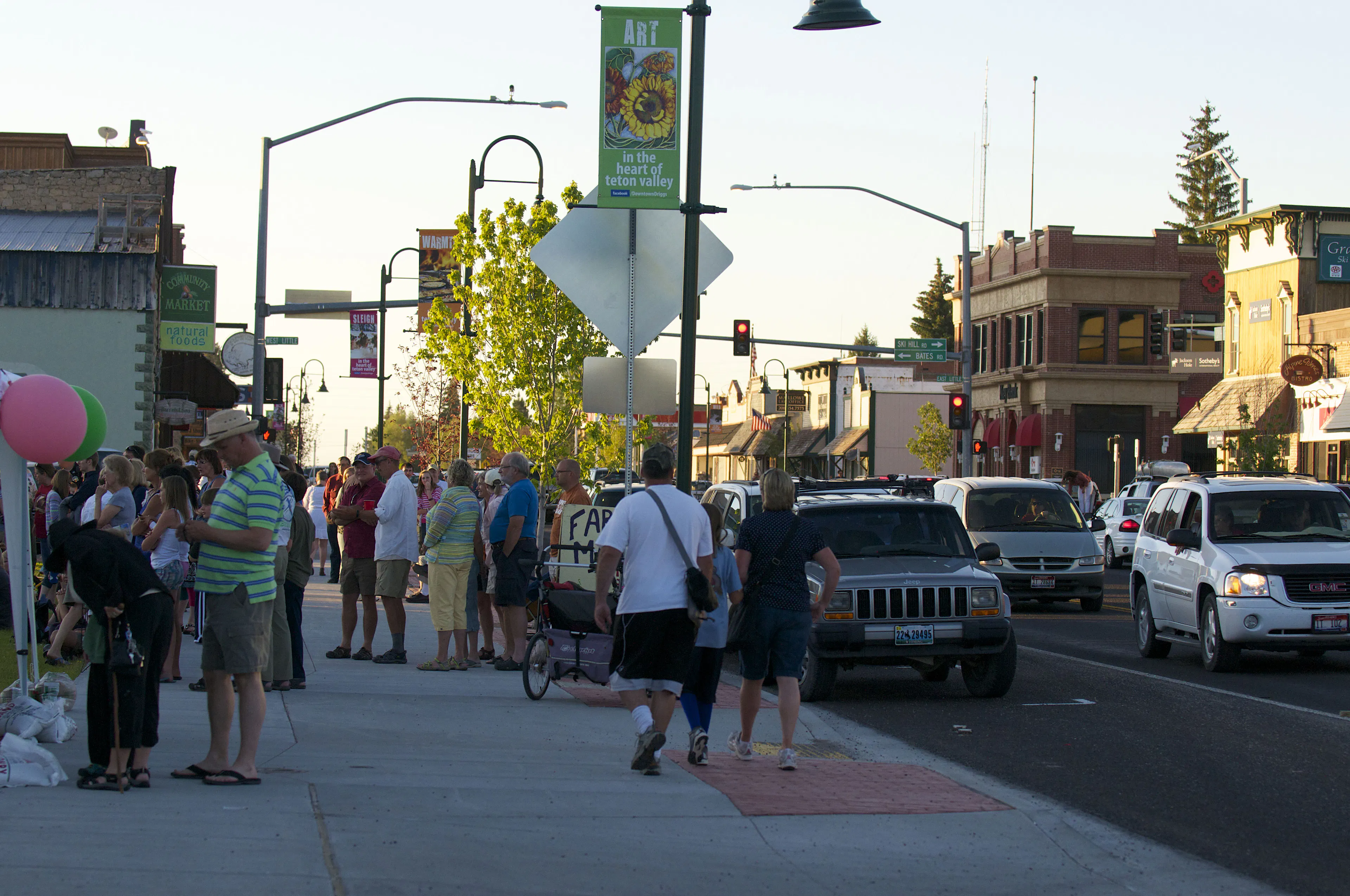 Farmer's market in downtown Driggs, Idaho