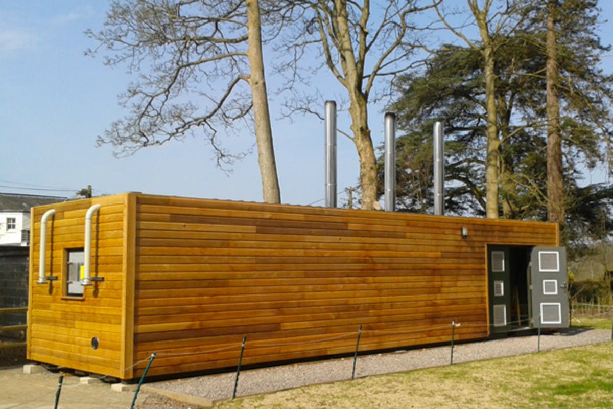 Sandroyd School container plant room