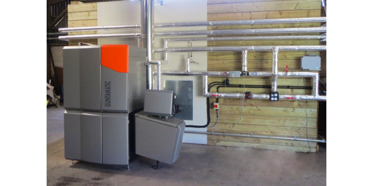 Yarde Farm Guntamatic Powerchip biomass boiler