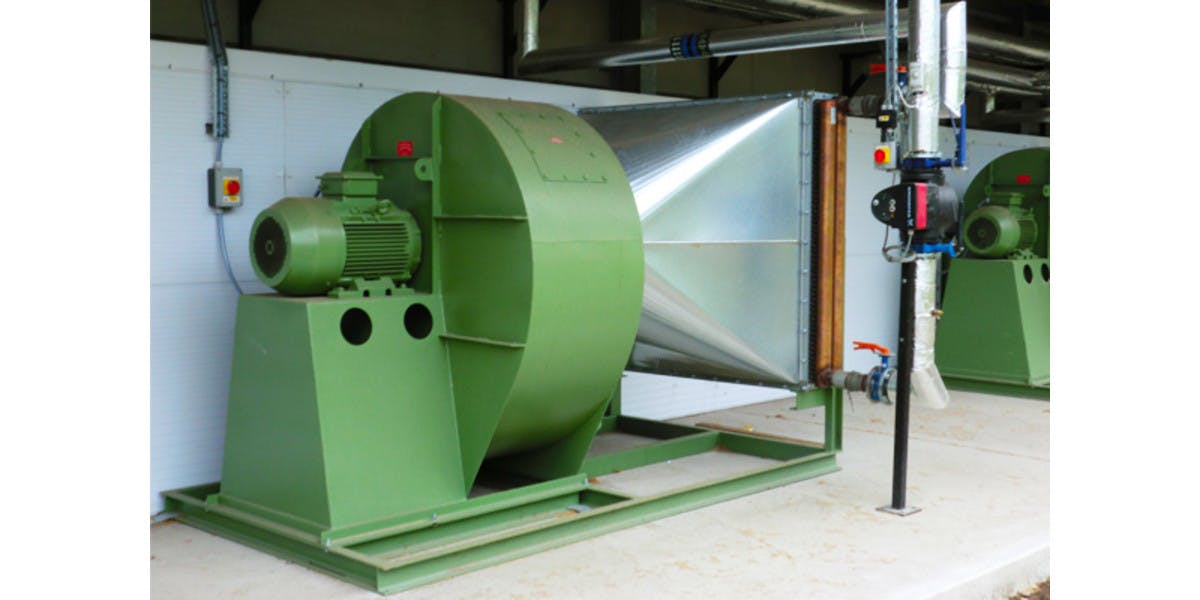 Heat exchangers for Wood chip biomass drying system 3 Counties Wood Fuels Chalford Timber