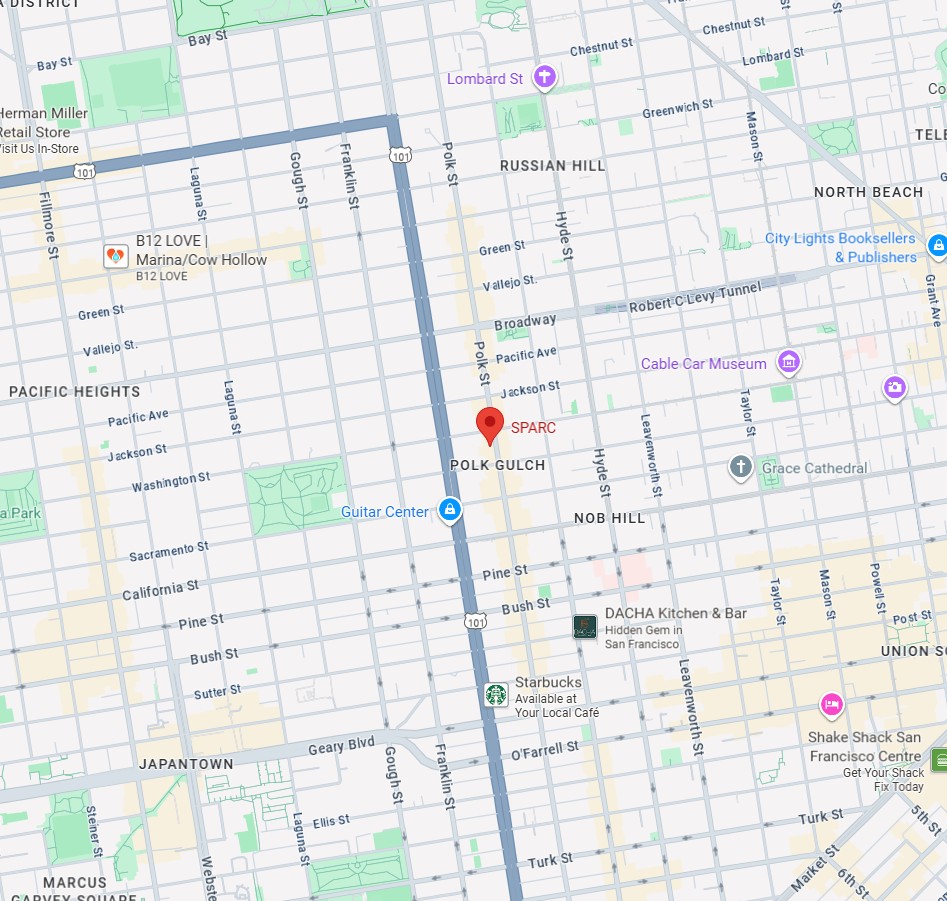 Map of SPARC Polk Street