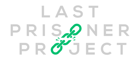 The logo for Last Prisoner Project is displayed, with the o from prisoner and the o in project forming a chain that in is the process of breaking