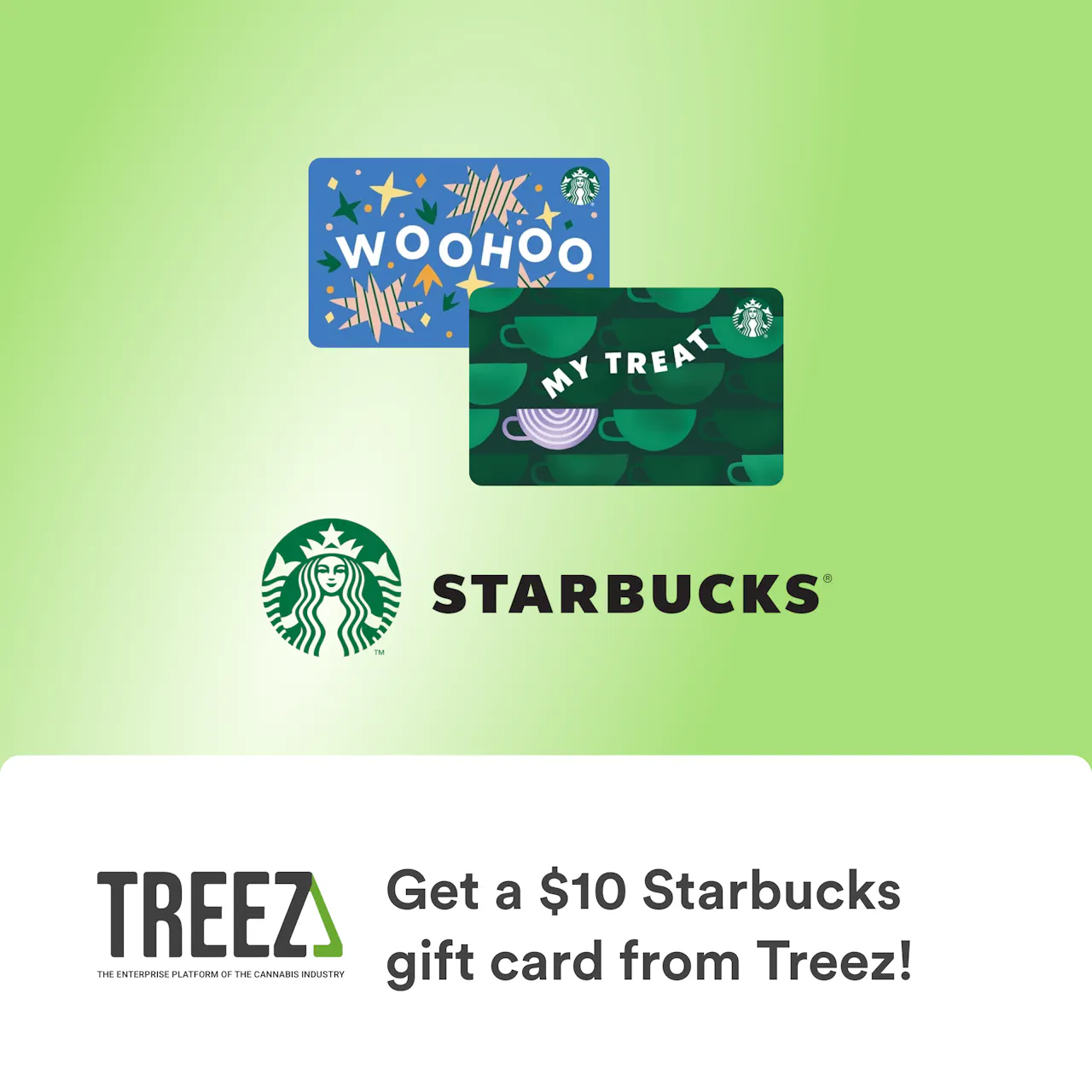 Check out Treez & get a $10 Starbucks Gift Card