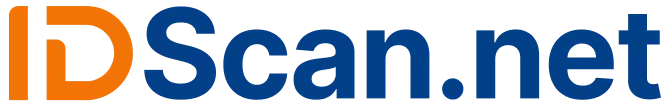 the logo wordmark for IDScan.net, an integration with Treez
