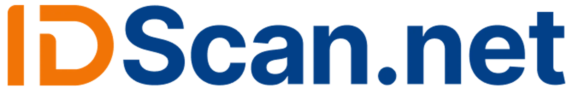 the logo wordmark for IDScan.net, an integration with Treez