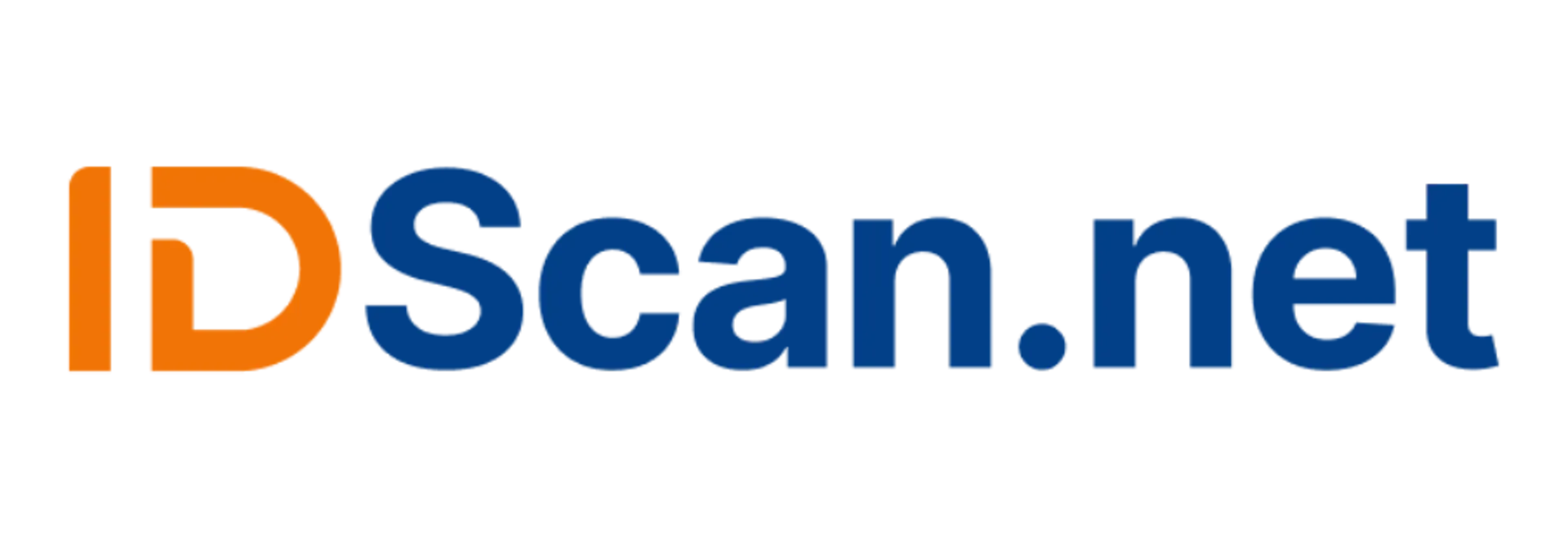 the logo wordmark for IDScan.net, an integration with Treez