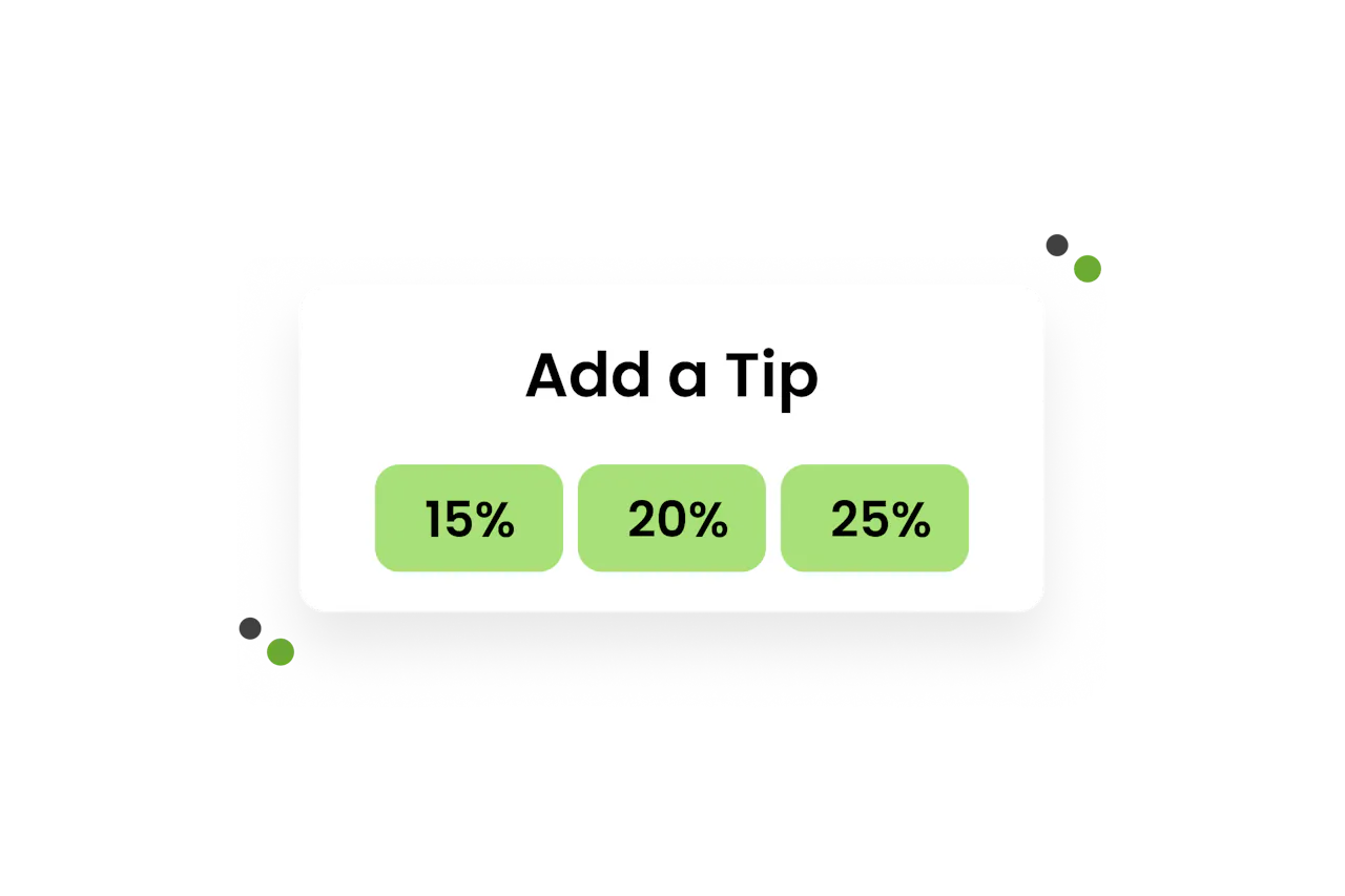 Enable online budtender tipping